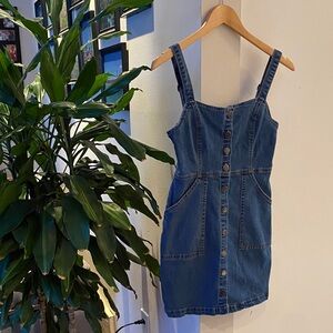Robe en jeans Revamped Blue Denim Mini Dress